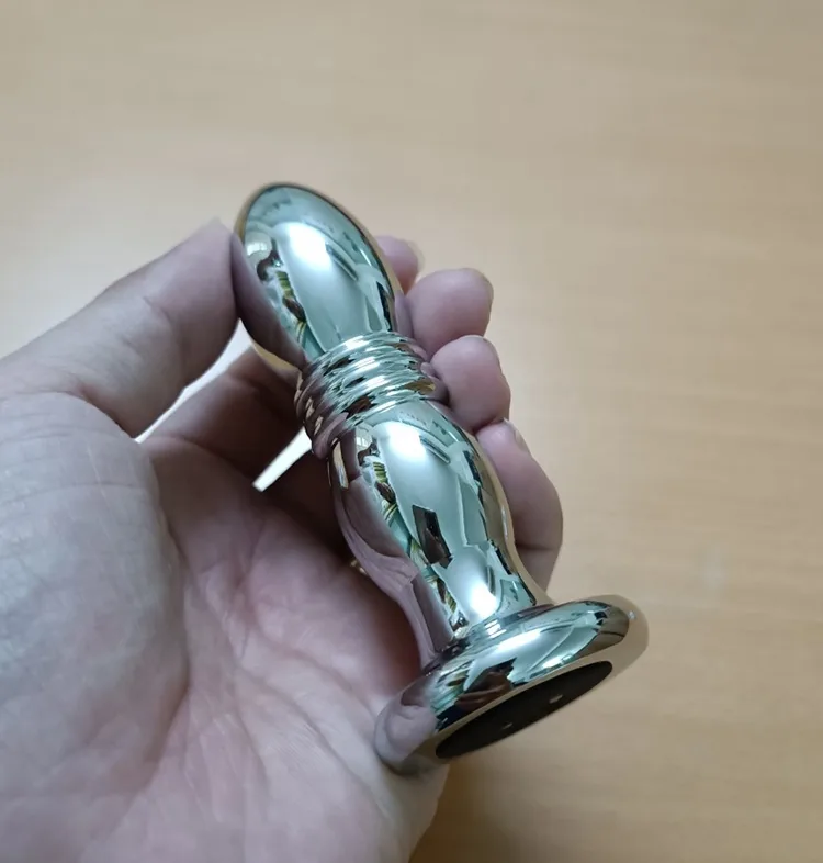 Multi-Frequency Vibrating Stainless Steel Anal Plug — photo 3