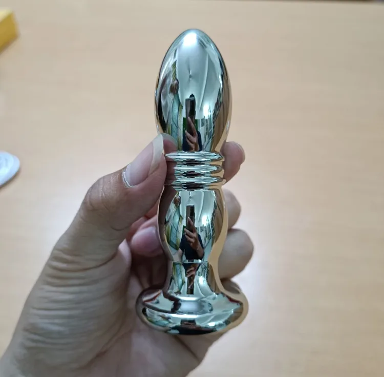 Multi-Frequency Vibrating Stainless Steel Anal Plug — photo 5