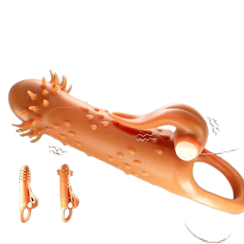 Pikilin Spiky Penis Sleeve Tongue Licking Condom