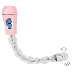 Pink Bendable Multi-Function Anal Plug New User Friendly Stimulator