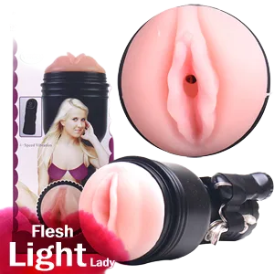 Pink Lady Remote Control Flashlight Vibrating Silicone Toy