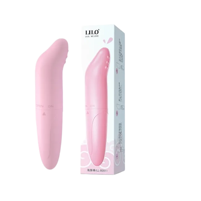 Pink Mini Dolphin Vibrator with Textured Head Powerful Vibes