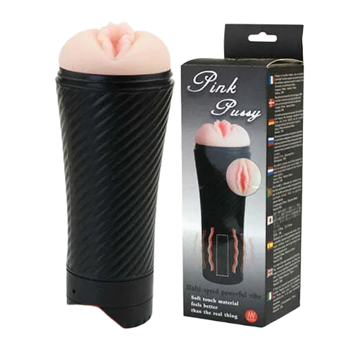 Pink Pussy Japan Silicone Soft 7-Mode Vibrating Sex Toy