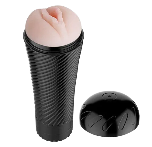 Pink Pussy Vibrating Male Masturbator Realistic