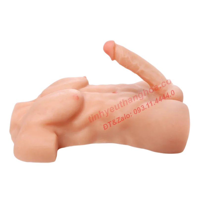 Pink Silicone Male Sex Doll Realistic Soft Elastic Skin