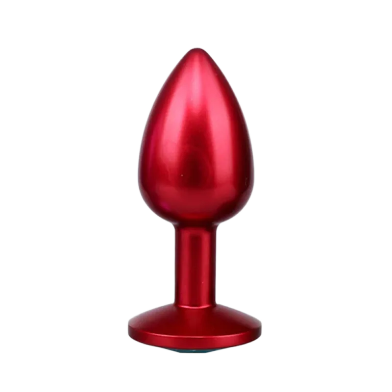 Pink Stainless Steel Anal Plug Smooth Surface Toy
