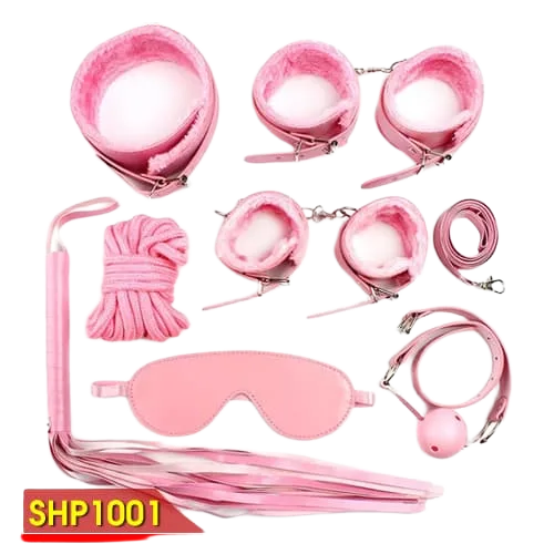PinkLove 7-Piece BDSM Kit Bondage Restraint Set