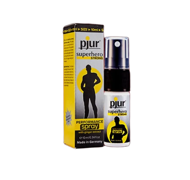 Pjur SuperHero Delay Spray 10ml Enhance Stamina German Import