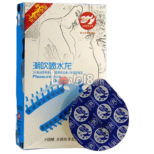 Pleasure More Ribbed Beaded Texture Condom for Men