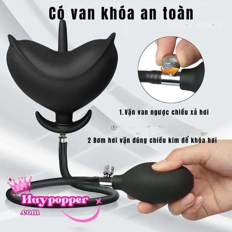 Inflatable Anal Plug Soft Expandable Prostate Stimulator — photo 2