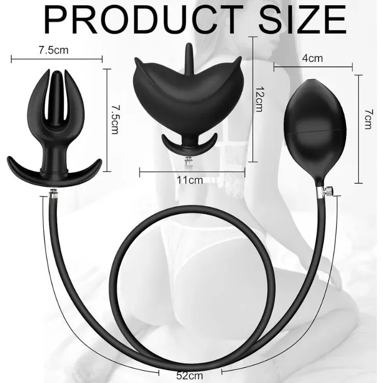 Inflatable Anal Plug Soft Expandable Prostate Stimulator — photo 4