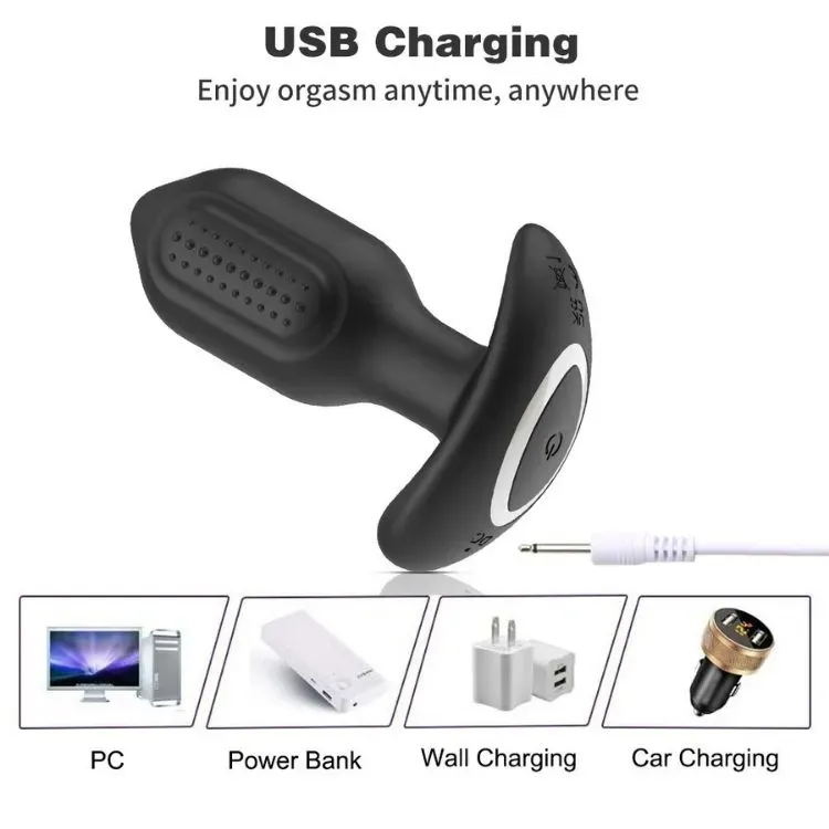 Powerful Remote Anal Vibrating Starter Plug USB Recharge — photo 2