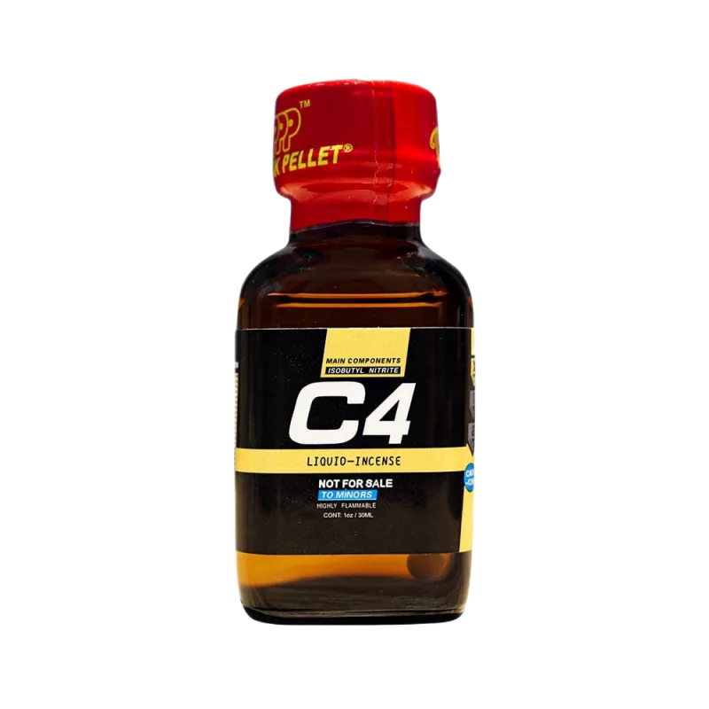 Popper C4 Black Yellow 30ml Instant Pleasure Boost