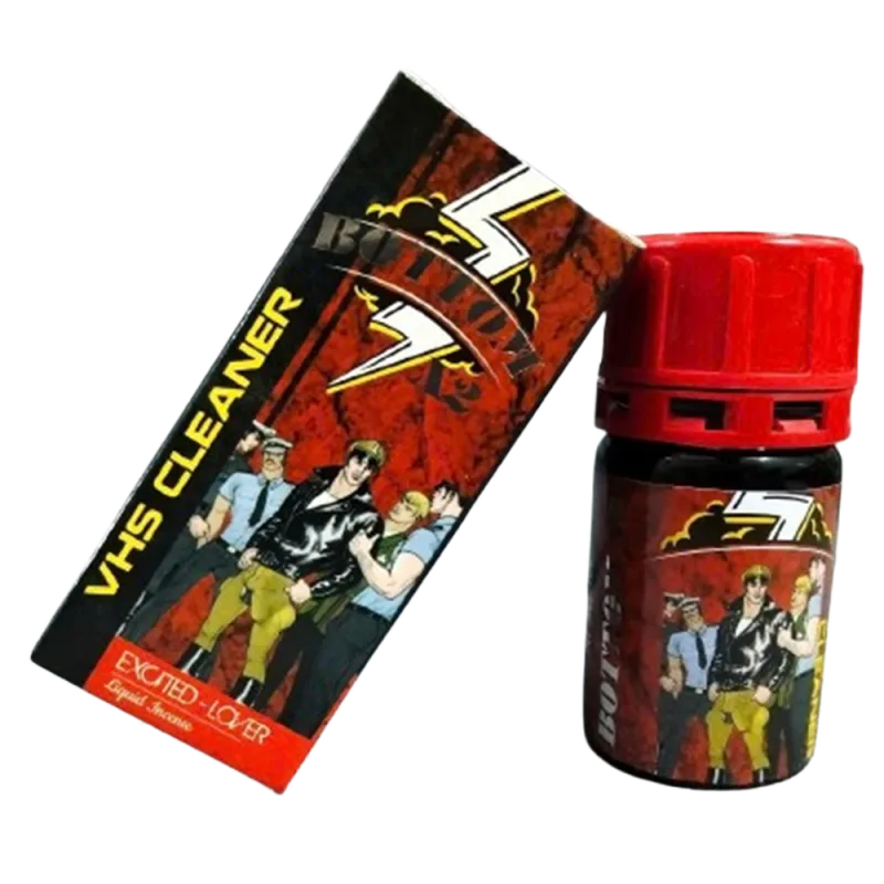 Popper VHS Cleaner Bottom X2 40ml Long Lasting USA