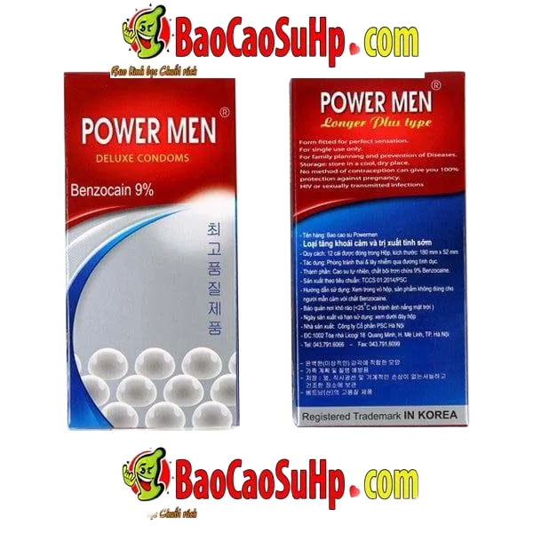 Power Men 468 Pearl Spiked Condom Korea Long-Lasting Passion