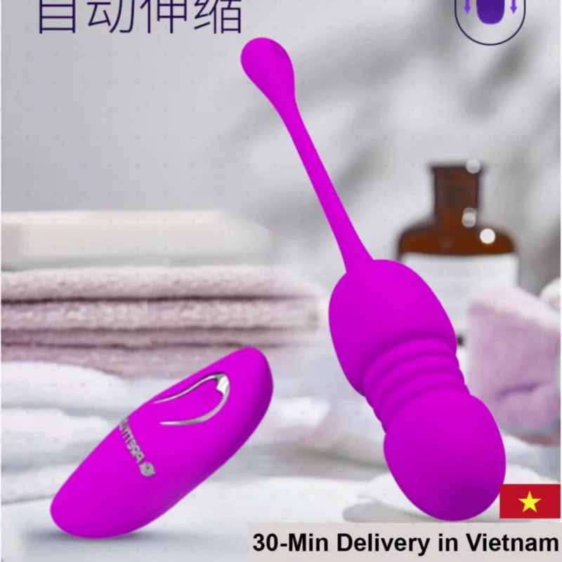 Powerful SHP1339 Thrusting Penis Vibrating Egg Mini Toy