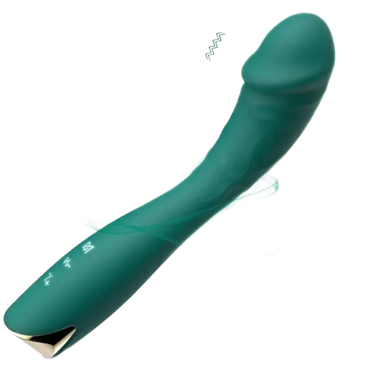 Powerful Whale Blue High-End Vibrating Dildo 10 Modes