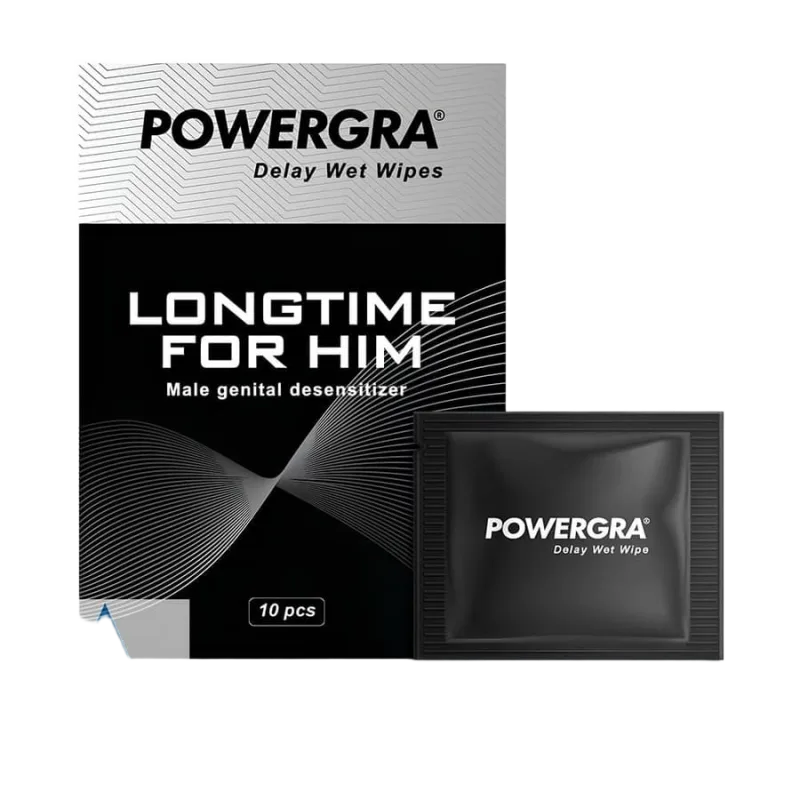 Powergra Delay Wet Wipes Desensitizing Intimacy Care