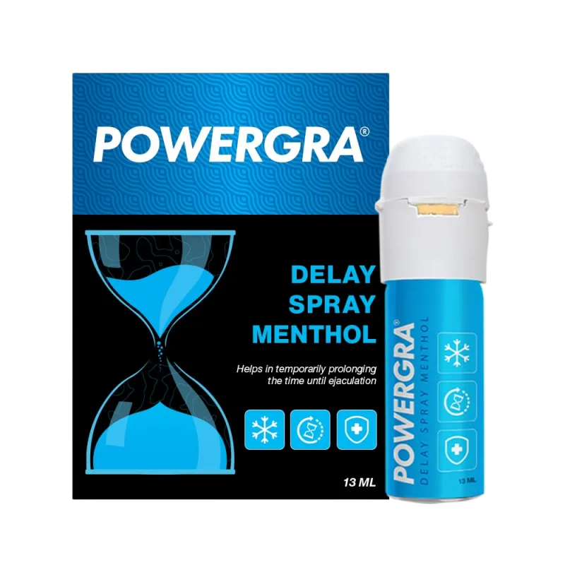 Powergra Menthol Delay Spray 13ml Male Sexual Confidence Booster