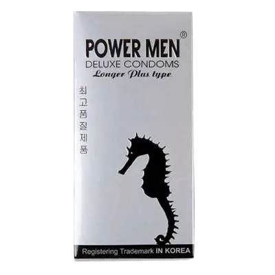 Powermen Longer Plus Ribbed Delay Condoms