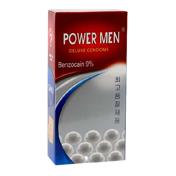Powermen Pearl Ultra Thin Long Lasting Studded Condom 12 Pack
