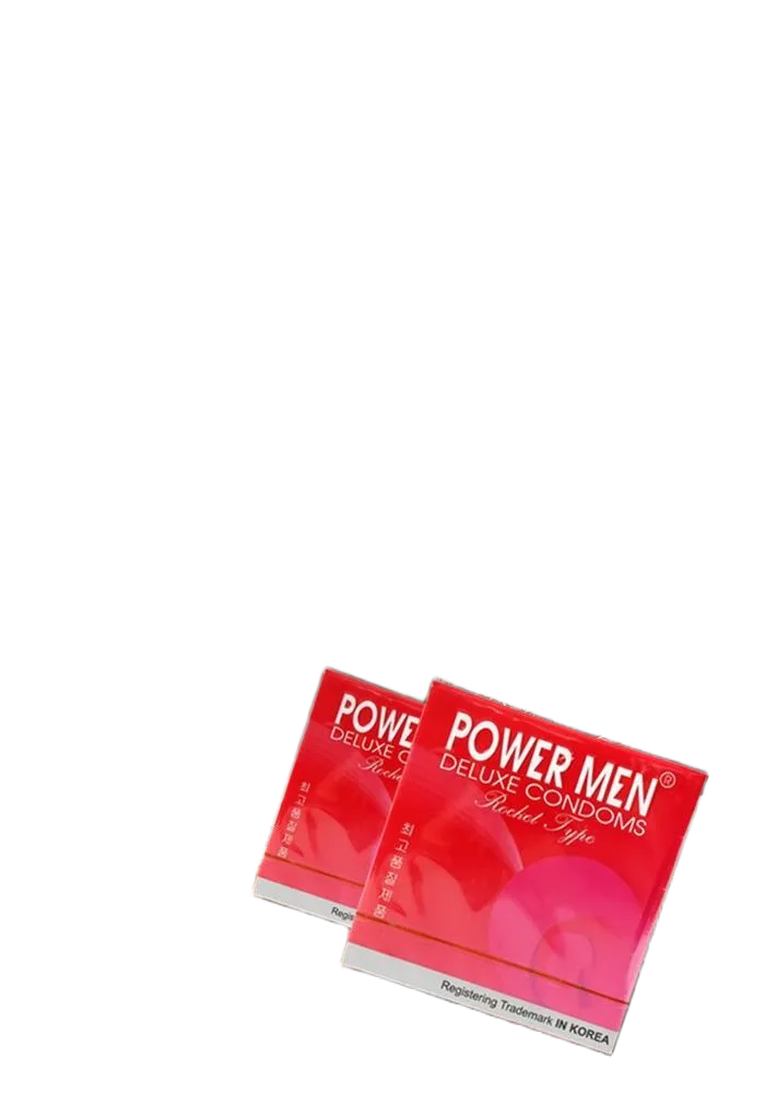 Powermen Rocket Ribbed Textured Condom Enhanced Female Pleasure