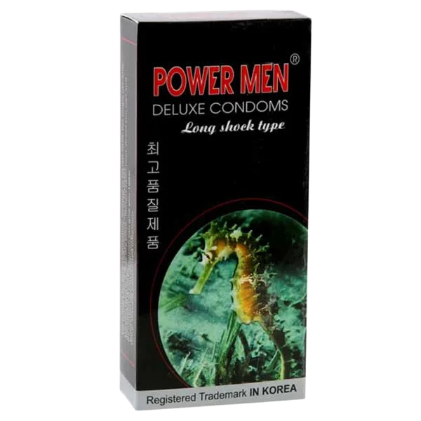 Powermen Sea Horse Textured Delay Lubricated Condom Korea