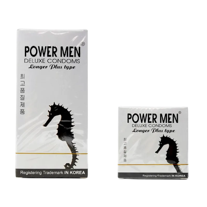 Powermen Seahorse Textured Condom Long-Lasting Pleasure