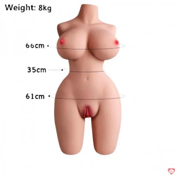 Premium 8KG Half Body Sex Doll Solid Torso – Realistic Lifelike Adult Toy for Men