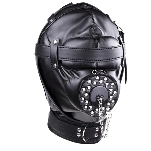Premium BDSM Full Head Mask for Intense Sensory Play