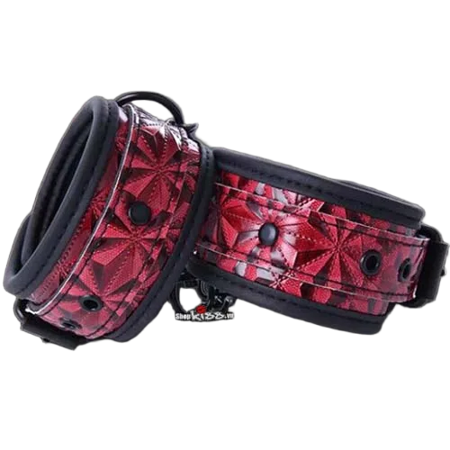 Premium BDSM PU Leather Handcuffs for Couples Role Play