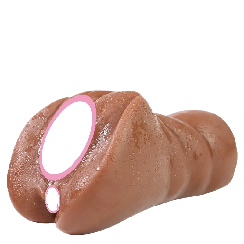 Premium Brown Silicone Masturbator for Ultimate Male Pleasure