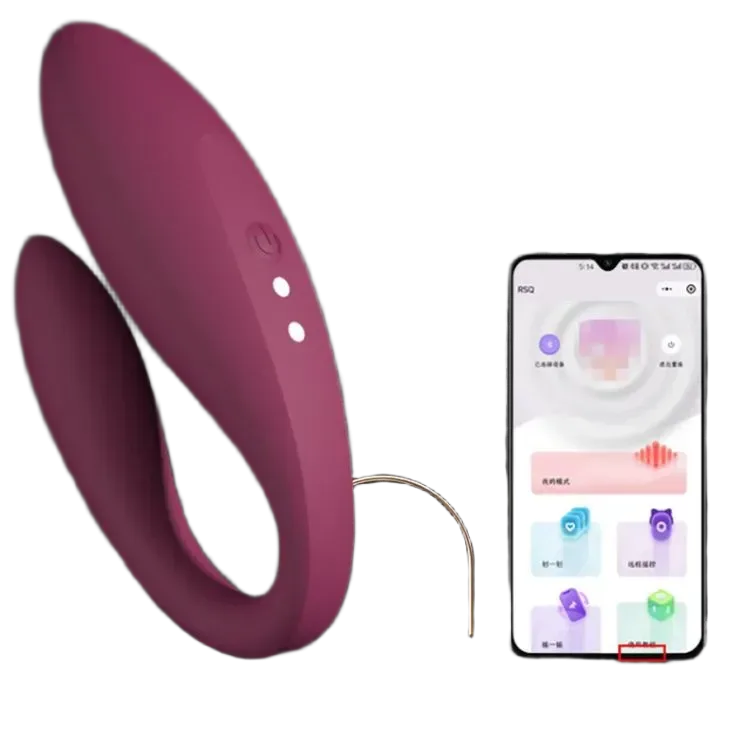 Premium C-Shaped Dual Vibe Silicone Soft Massager