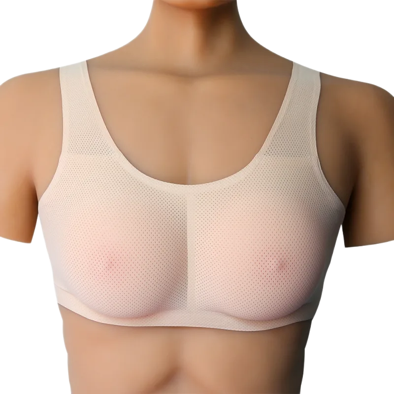 Premium Comfortable Stretch Fake Breast Lifelike Bra