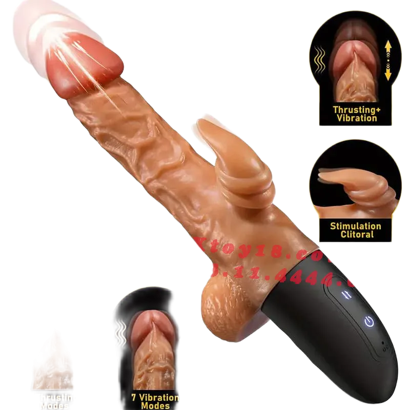 Premium Multi-Function Male Vibrator Warmth Thrust Spin
