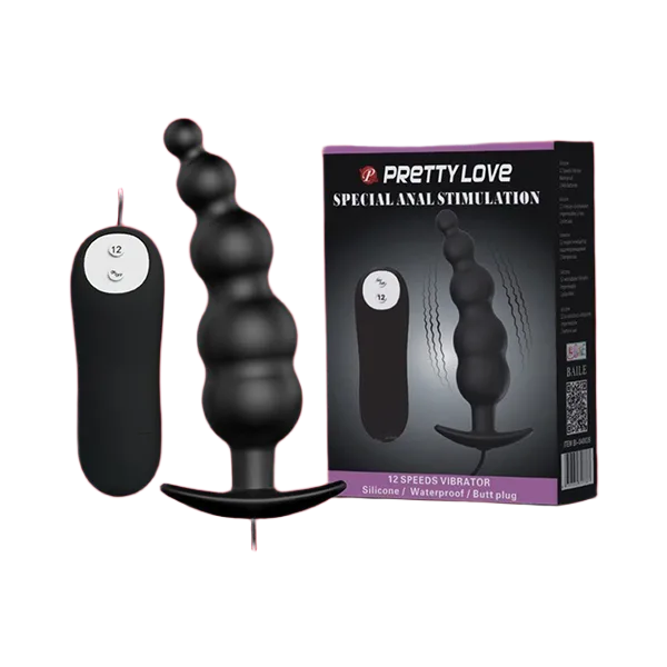 Pretty Love 12-Speed Anal Beads Vibrator for Beginner & Pro