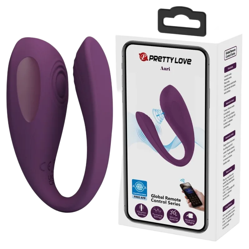 Pretty Love Aari Dual-Ended App Controlled Vibrator Silicone
