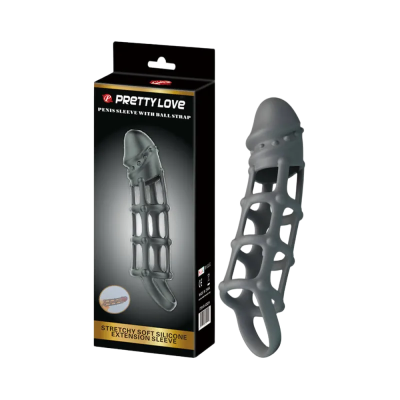 Pretty Love Ball Strap Penis Sleeve for Size Boost