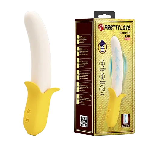 Pretty Love Banana Geek Wearable Dildo Vibrator