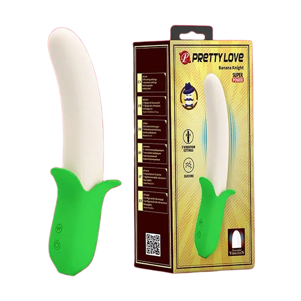 Pretty Love Banana Knight Vibrating Dildo