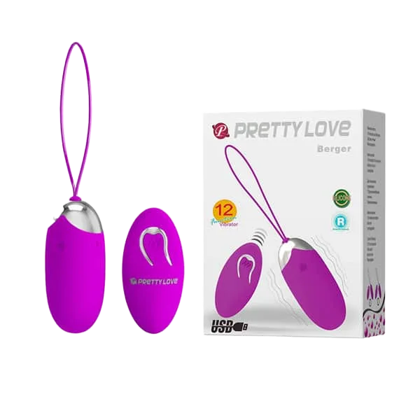 Pretty Love Berger Remote 12 Mode Smooth Egg Vibrator