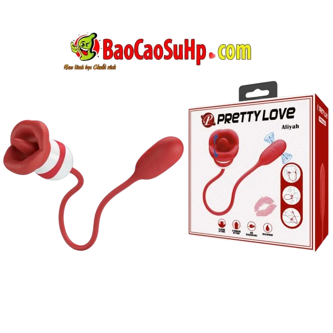 Pretty Love Bi-300078 Tongue Licking Thrusting Vibrator Egg