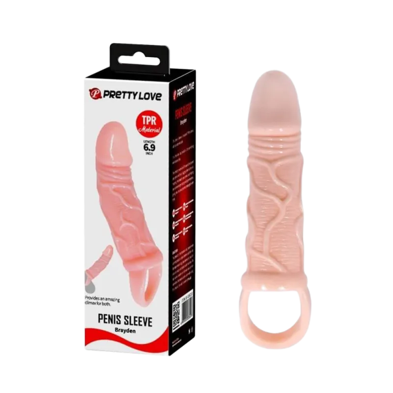 Pretty Love Brayden 6.9in Girth Enhancer Penis Condom