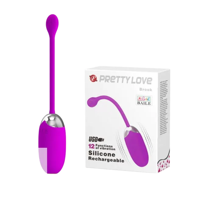 Pretty Love Brook Small 12-Speed Wired Vibrating Egg Compact