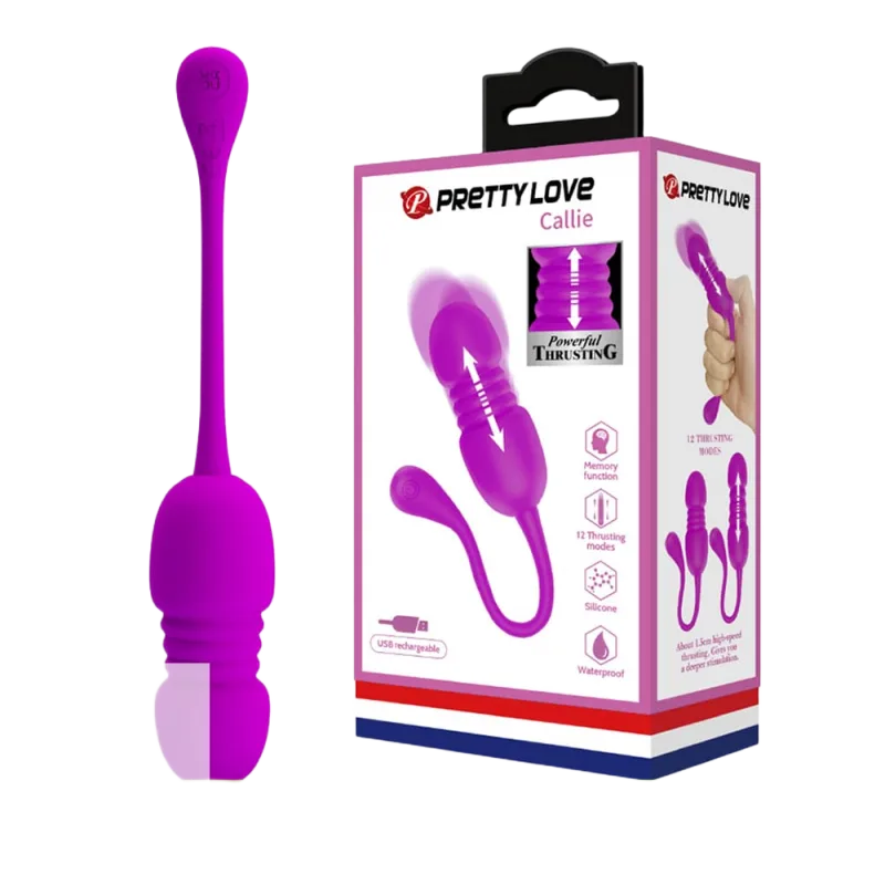 Pretty Love Callie 12 Mode Thrusting Egg Vibrator for Her