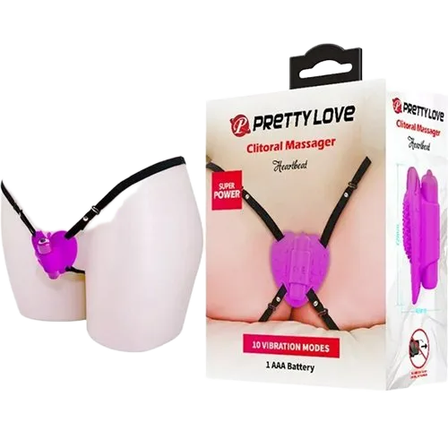 Pretty Love Clitoral Vibrating Love Egg with Strap