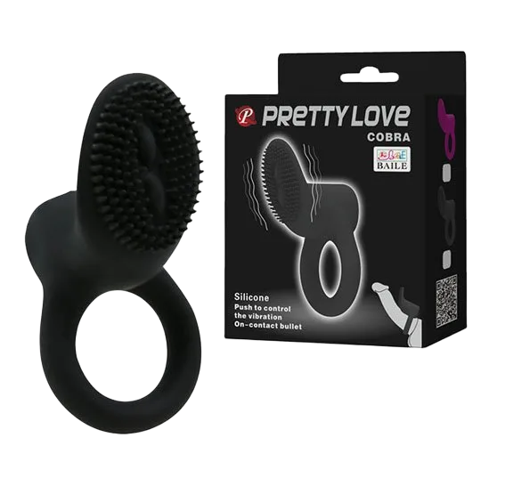 Pretty Love Cobra Textured Tongue Ring Penis Stimulator Male