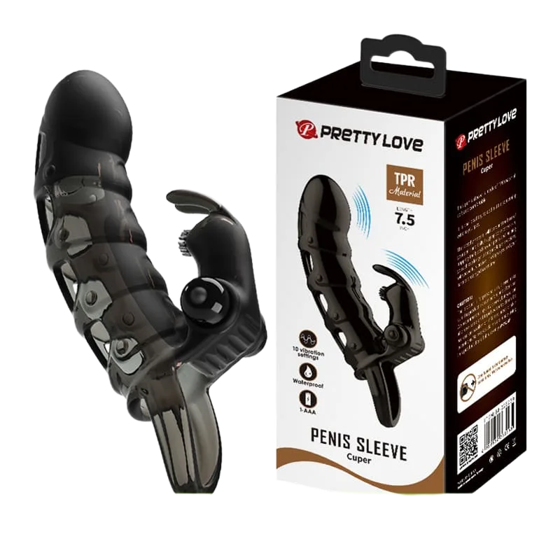 Pretty Love Cuper Double Vibrating Strap-On with Mesh