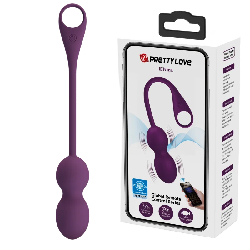 Pretty Love Elvira Phone App Controlled Vibrating Egg Toy