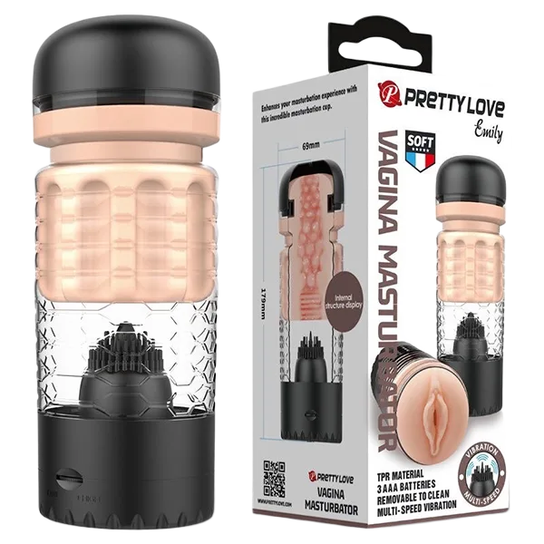 Pretty Love Emily Tongue Vibrator Licking Realistic Masturbator